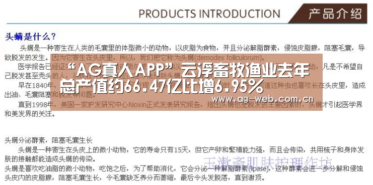 “AG真人APP”云浮畜牧渔业去年总产值约66.47亿比增6.95%(图3) ag真人